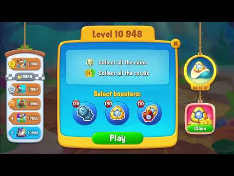 FISHDOM: 🐠🐬🦈 💥💥 Level 10947 Hard level, 10948, 10949, 💎💎💎MiniGame 💎💎💎 💥💥