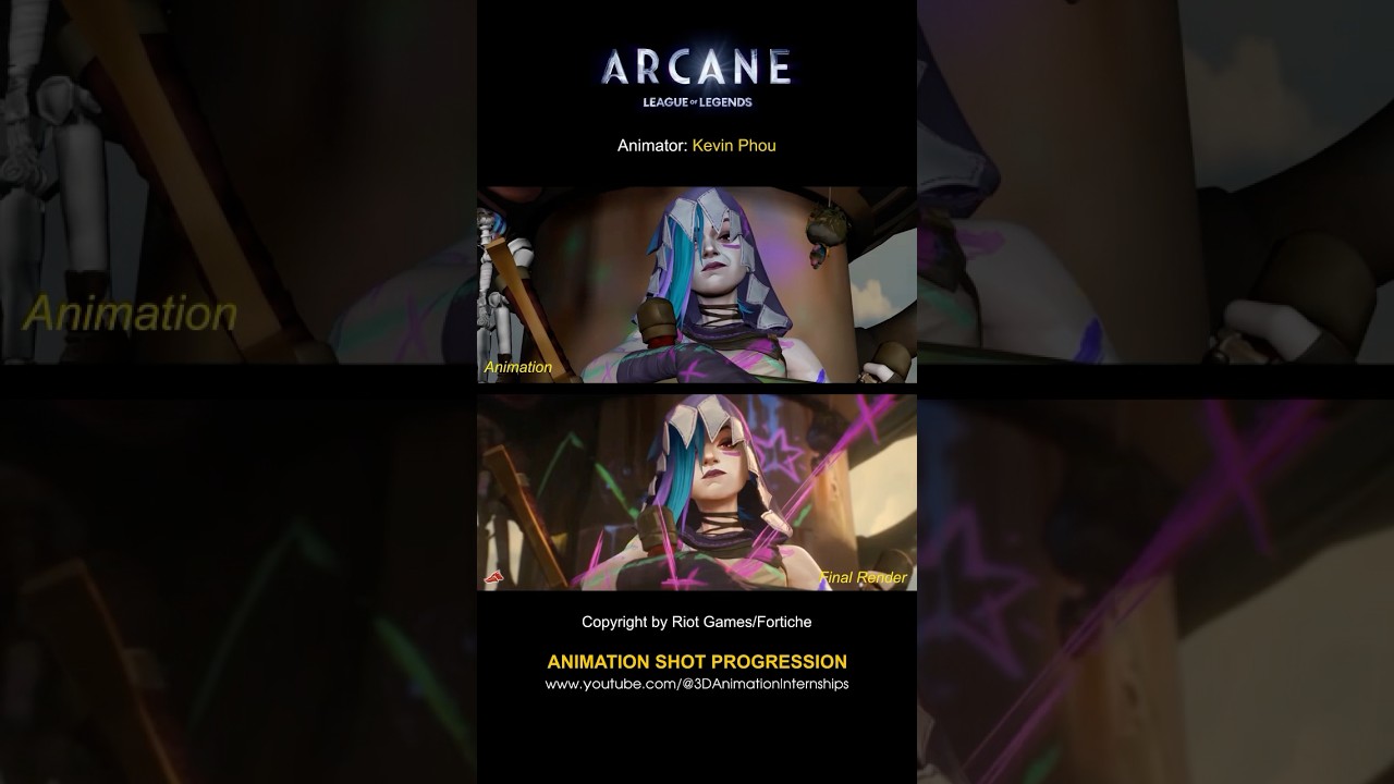How Arcane S2 was Animated | Jinx Shot Progression Breakdown