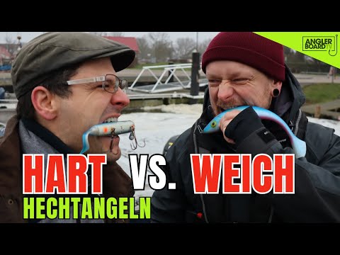 GUMMI VS HARDBAIT | Was fressen Hechte lieber? | Hechtangeln auf den Bodden | Anglerboard TV