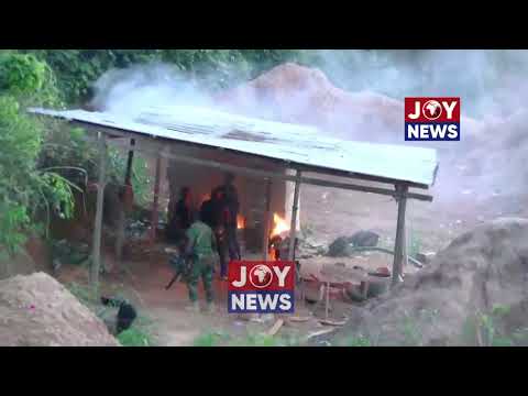 NAIMOS clamps down on illegal mining activities which have encroached the Wassa Adiembra road.