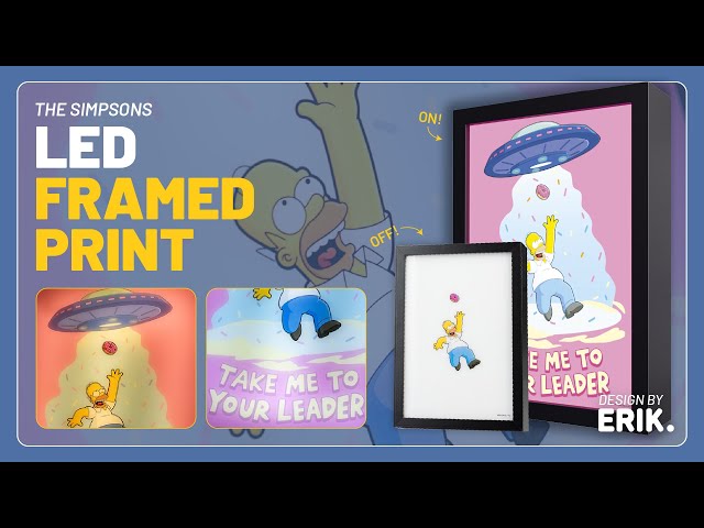 Vídeo relacionado con Grupo Erik Cuadro Los Simpsons - Marco Simpsons Regalo Luz Led, Cuadros Decoracion Dormitorios|Lampara Escritorio - Regalo Merchandising Oficial : 3 Tonos de Luz y 5 Niveles de Brillo, 20x28cm