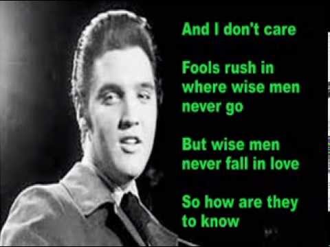 Fools Rush In Elvis- Cover With Lyrics (Pattarasila59)