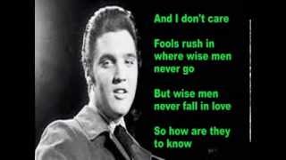 Fools Rush In Elvis- Cover With Lyrics (Pattarasila59)