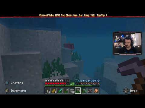 Minecraft "Chill Stream" Dec. 15, 2018 pt1 - Pumpkins, Mountains, a Dog and SUB BOMB!
