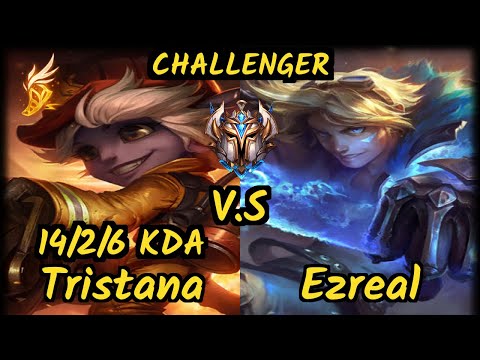 Woolite (TRISTANA) vs EZREAL - 14/2/6 KDA BOTTOM ADC CHALLENGER GAMEPLAY - EUW