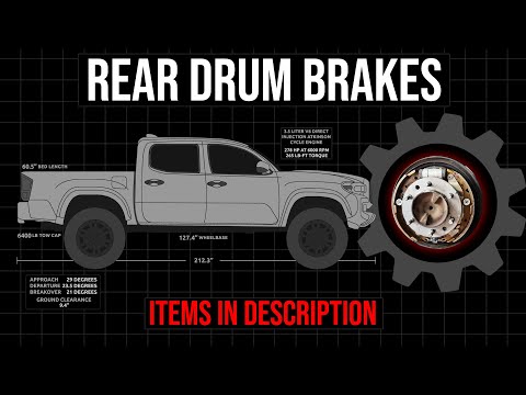 How to Replace Rear Drum Brakes Toyota Tacoma 2005-2023