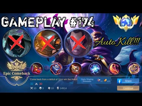 Cyclops MVP Gameplay #174 (Auto Kill Helcurt, Jawhead & Brody! - Epic Comeback) - MLBB