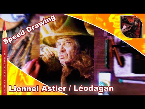 Hyperrealistic Drawing Lionnel Astier Leodagan color pencils  | Rodolphe Foulonneau Art