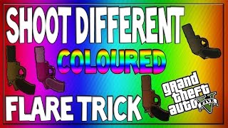 GTA5: GTA5 How to change the flare color for your flare gun!