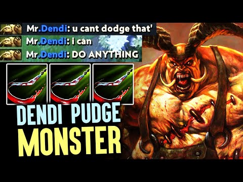 Dendi Pudge The Monster Unleashed - U Can't Dodge It | Pudge God Dota 2