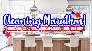 CLEAN WITH ME for 2 WHOLE HOURS🤩CLEANING MOTIVATION | CLEANING MARATHON CLEANING MOTIVATION