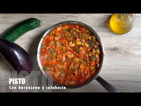 Pisto con berenjena y calabacín