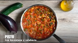 Pisto con berenjena y calabacín