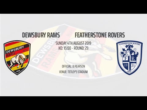 Full Game Dewsbury Rams vs Featherstone Rovers 04 August 2019 Championship Round 23