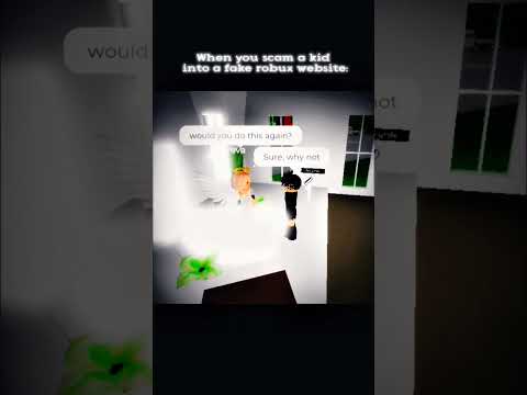 When you scam a kid into a fake robux website. | #short #edit