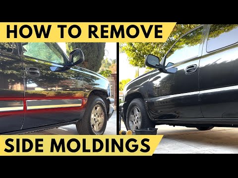 REMOVING SILVERADO DOOR MOLDINGS! - BUDGET OFFROAD BUILD PART 1