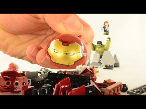 Vidéo LEGO Marvel 76031 : Le combat du Hulk Buster