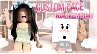How to make a free custom face on Roblox MOBILE!