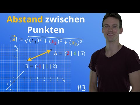 Abstand zwischen zwei Punkten berechnen | 3D-Koordinatensystem | Koordinatengeometrie #3