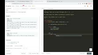 YouTube video 'leetcode 2815. Max Pair Sum in an Array - use dict to group numbers'