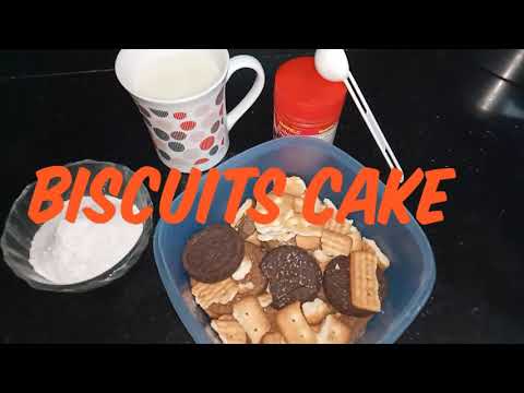 Biscuit cake | sponge like cake of leftover biscuits | at home