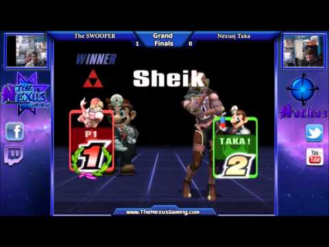 TheSWOOPER(Sheik) vs Nexus| Taka(Doc) - Project M - GF - 1-24-16