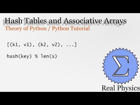 Hash Tables and Associative Arrays Theory of Python