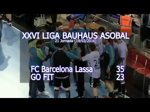 LIGA BAUHAUS ASOBAL J21 FC Barcelona Lassa - GO FIT 35 - 23