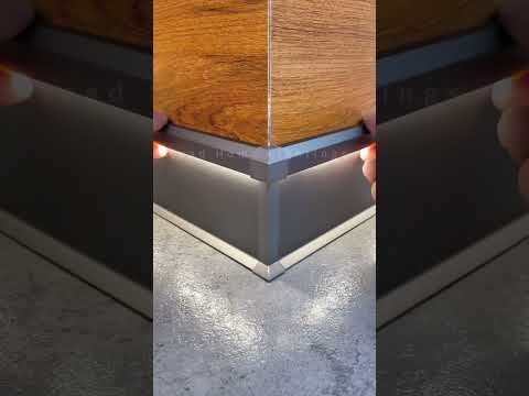 Aluminum baseboard lights.#lamp #light #led #smarthome