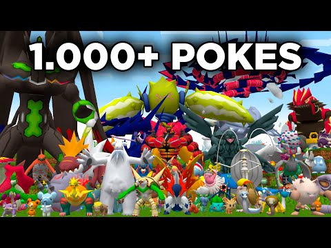 EU CAPTUREI 1000 POKÉMONS NO MINECRAFT PIXELMON