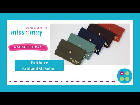 Sewing instructions for a foldable shopping bag *with free pattern*