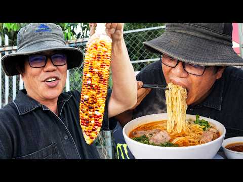 $3 Noodle Soup &  $6 BBQ Set in Cambodia’s Giant Vegetable Market!