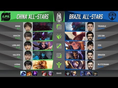 China VS Brazil : Uzi Meiko XiYe 957 VS Revolta Kami BRTT -  Highlights - 2017 All Star Day 2