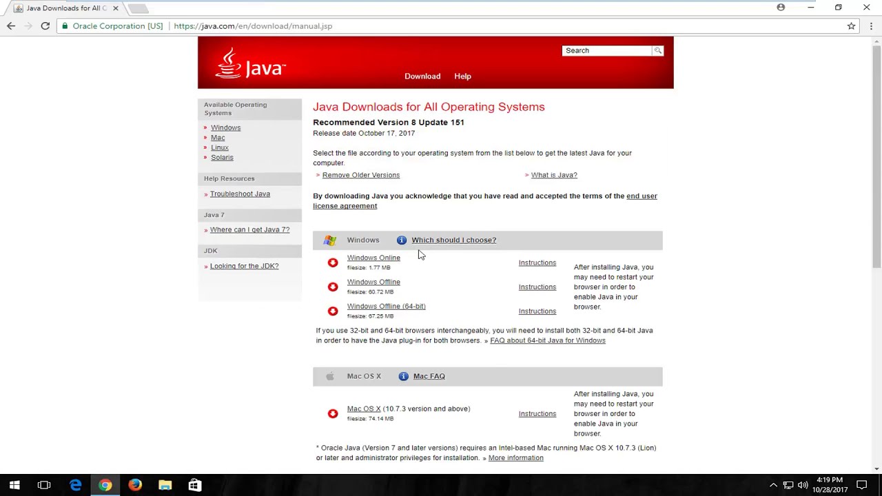 [SOLUTION] Java Installer Download Failed Error on Windows 10
