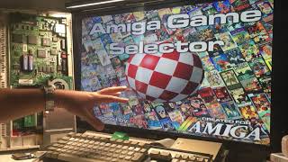 Amiga 1200 EMULATING ZX Spectrum Commodore 64 CPC SEGA Master System and Amiga games also AGS RULEZ!