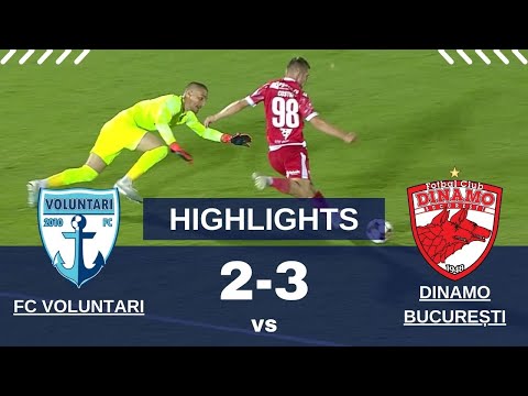 REZUMAT: FC Voluntari - Dinamo 2-3. Final NEBUN, cu penalty ratat în prelungiri