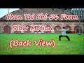 Chen Tai Chi 56 Form Slow Motion Back View 陈氏太极56式 慢速练习 背面