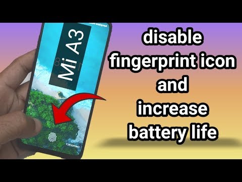Mi A3 disable fingerprint icon and increase battery life