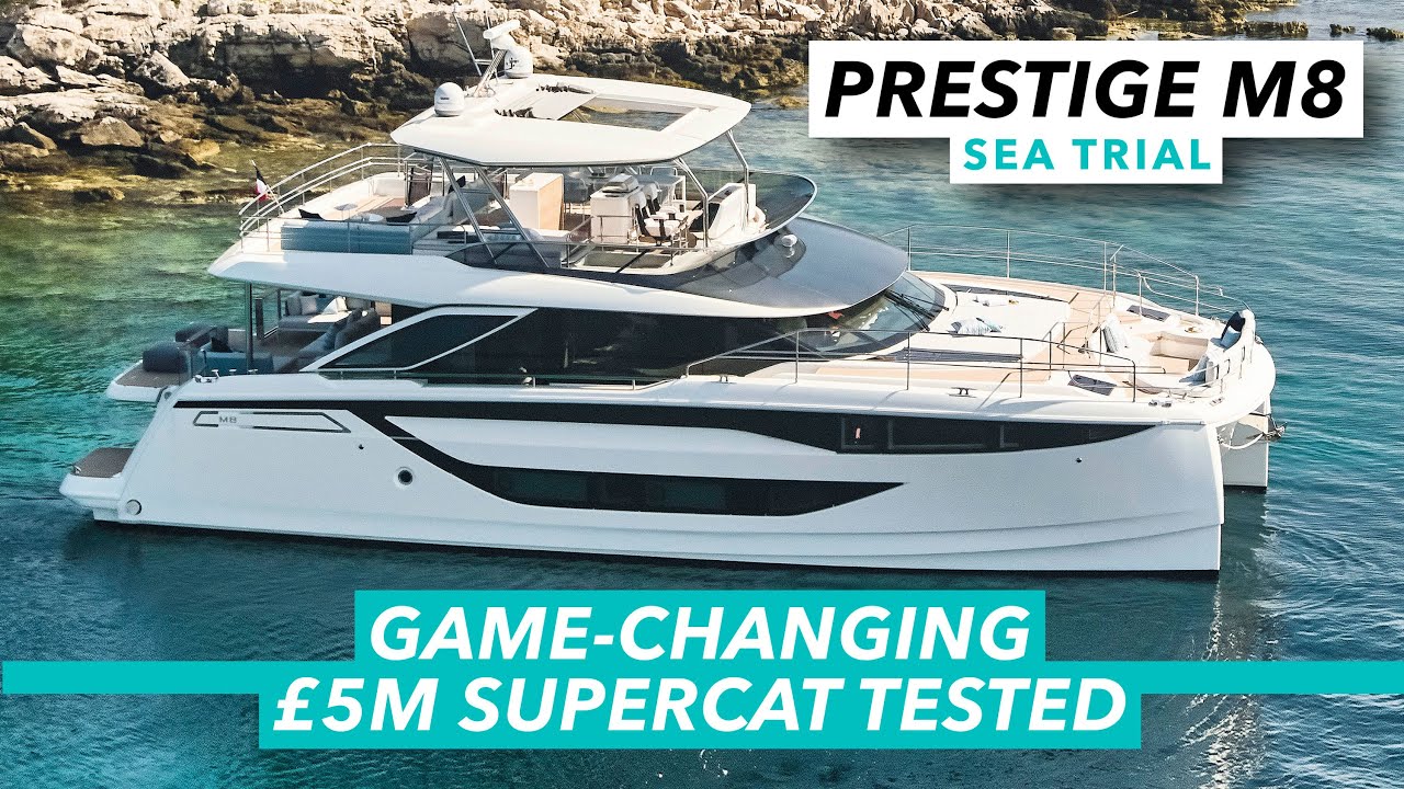 Game-changing £5m supercat tested | Prestige M8 sea trial