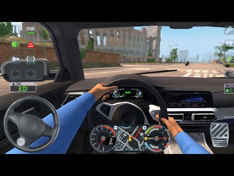 Taxi sim 2020 | Car games city uber driver BMW 5 luxury