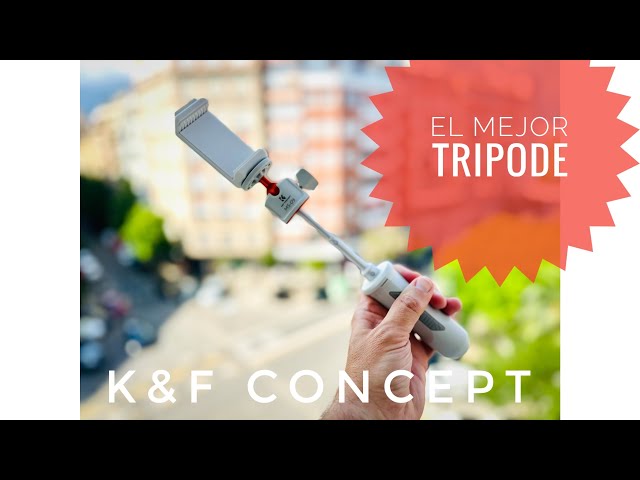 Vídeo relacionado con K&F CONCEPT Mini Trípode de Mesa y Palo Selfie Ajustable MS10, Altura: 33 cm, Compatible con GoPro Hero 11/10/9/8/7/6/5, dji Action, Insta360, para Vlog y Cámaras de Acción