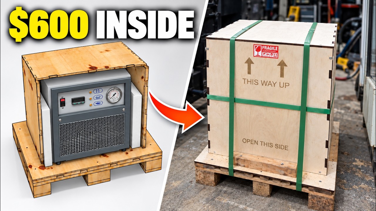I Built a Shipping Crate with AI and Laser Cutting (Mechanical Slop??)