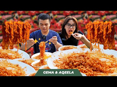 MUKBANG SAMYANG NUCLEAR + BON CABE LEVEL 50!!! OTAK SAMPE NGE-LAG!! Feat. GEMA VYANDRA