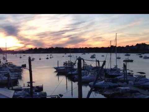 Sunset View of Boston From The Winthrop Yacht Club