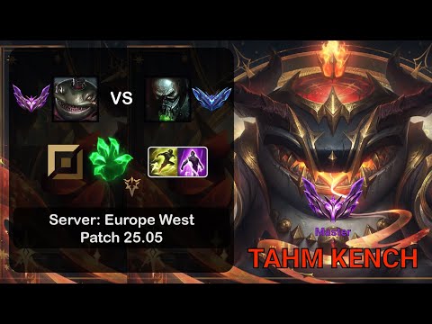 Tahm Kench Top vs Urgot - EUW Master - Patch 25.05