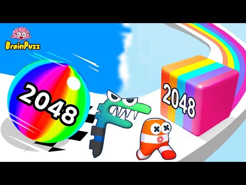 Ball Run 2048 🆚 Merge ABC Lore 🆚 Jelly Run 2048 - All Level Game Mobile PRO All Trailers UPDATE