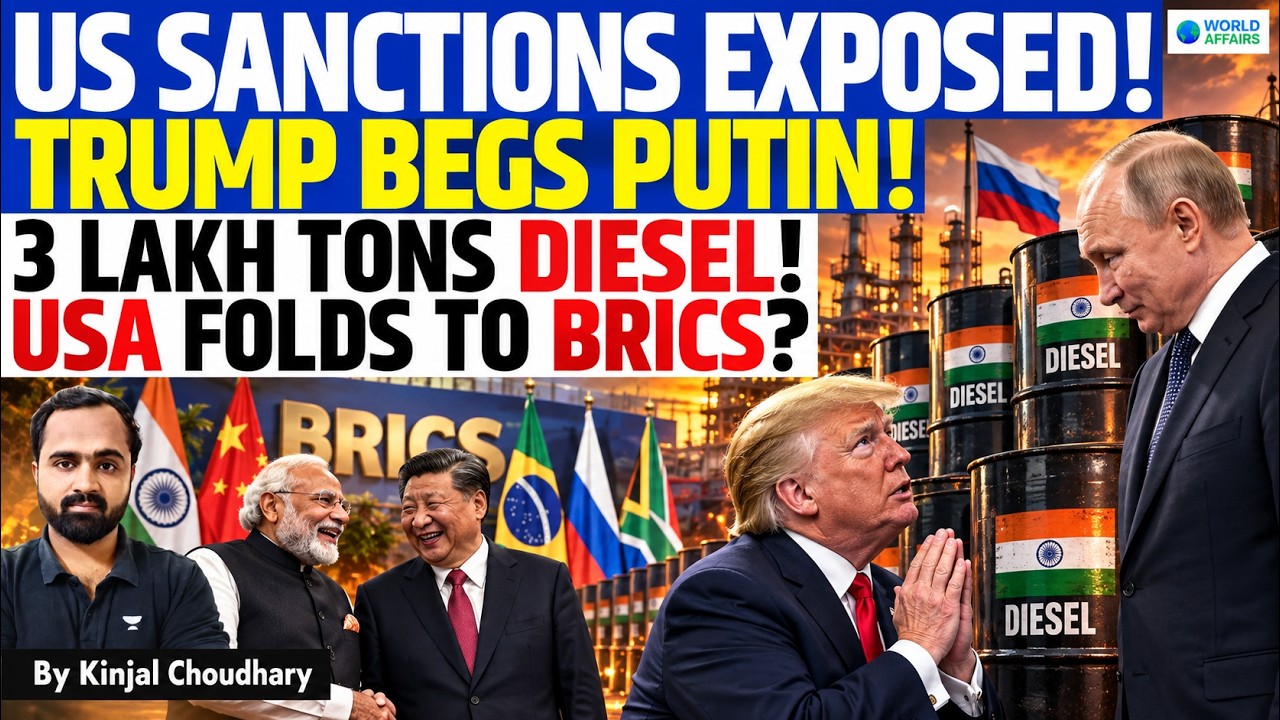 USA BEGS RUSSIA FOR 48 LAKH TONS OF DIESEL | Trump-Putin deal, but India gets Sanctioned? | Kinjal