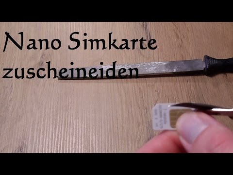 DIY Micro Sim card to Nano Sim card cutting - Make your own Nano Sim card