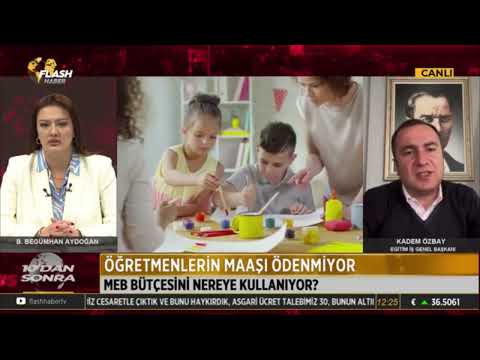 Genel Başkanımız Kadem Özbay, Flash Haber Tv’de yayınlanan Haber Bülteni programında Betül Begümhan Aydoğan`ın canlı yayın konuğu oldu. | EĞİTİM İŞ