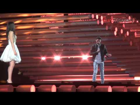 Eurovision 2015: Michele Perniola & Anita Simoncini - Chain Of Lights - San Marino - Rehearsal